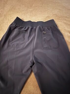 Cherokee Women's Grey Elastic-Waist Joggers Style Scrub Bottoms